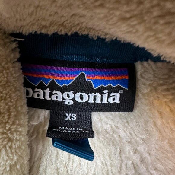 Patagonia Women's Re-Tool Snap-T Pullover Jacket Khaki & Blue X-Small - Gorpcore - Picture 2 of 5